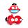 Relaxeazzz Jolly Roger Bembo Le Perroquet Pirate Coussin de voyage 2 en 1