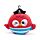 Relaxeazzz Jolly Roger Bembo Le Perroquet Pirate Coussin de voyage 2 en 1