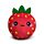 Peluche Squidglys Foodiemals - Elidi la Fraise