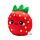 Peluche Squidglys Foodiemals - Elidi la Fraise