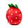 Peluche Squidglys Foodiemals - Elidi la Fraise