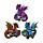 Lot de 3 Dragons sur clé de Pouvoir - Dark Legends 