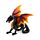 Dragon de feu et d'Obsidienne Protecteur de la Nuit - Dark Legends 