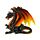 Dragon de feu et d'Obsidienne Défenseur de la Nuit - Dark Legends  