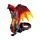 Dragon de feu et d'Obsidienne Défenseur de la Nuit - Dark Legends  