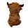 Câle-porte Peluché Highland Coo Cow - Vache Animal de la Ferme