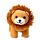Câle-porte Peluché - Lion avec crinière en peluche