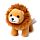 Câle-porte Peluché - Lion avec crinière en peluche