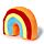 Câle-porte Peluché - Arc-en-ciel en peluche