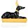 Anubis Noir et Or Allongé