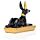 Anubis Noir et Or Allongé