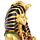 Buste Pharaon Toutankhamon avec Fouet et Crosse