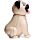 Figurine Solaire Mopps - Chien Carlin