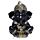 Figurine Ganesh Noir & Doré