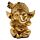 Set of 3 Gold Ganesh Hear No Speak No See No Evil