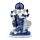 Figurine Ganesh Blanc & Bleu - Meditation