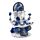 Figurine Ganesh Blanc & Bleu - Connaissance