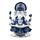 Figurine Ganesh Blanc & Bleu - Connaissance