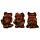 Lot de 3 Hommes arbre de la Sagesse