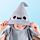 Serviette à capuche pour enfant - Adoramals Archie le Requin