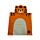 Serviette à capuche pour enfant - Adoramals Alfie le Tigre 