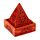Brûleur d'Encens pyramidal en Bois de manguier avec motif fleur
