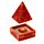 Brûleur d'Encens pyramidal en Bois de manguier avec motif fleur