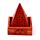 Brûleur d'Encens pyramidal en Bois de manguier avec motif fleur