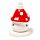 Porte-encens en Céramique pour Cônes d'Encens - Maison de Fée Champignon