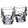 Lot de 2 Verres à Shot Skulls & Roses - Crâne (60ml)