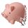 Porte clef LED - Vache et cochon