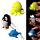 Porte clef LED - Pieuvre, Pingouin et Dauphin