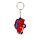 Porte-clés PVC - Fiat 500 Rouge