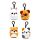 Porte-clés peluché Mini Squidglys -Adoramals Animaux de Compagnie