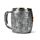 Chope de Décoration - Chevalier Médiéval Argenté avec Casque Doré