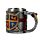 Chope de Décoration - Blason Ecusson Argenté et Doré