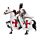 Magnet Chevalier des croisades sur cheval 