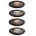 Lot de 4 Dessous de Verre en liège Skull & Roses - Crâne