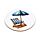 Lot de 4 Dessous de Verre - Coastal Bord de Mer