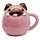 Mug avec Couvercle Mopps - Chien Carlin