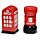 Lot de Poivrière & salière en Céramique London Icons - Boîte aux Lettres & Téléphone de Londres Angleterre
