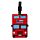 Étiquette à bagage London Icons - Bus Rouge de Londres Angleterre 