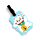 Etiquette à Bagage PVC - Maneki Neko Chat Porte Bonheur