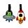 Lot de 2 Etiquettes de Bagage en PVC - Space Cadets Patrouilleur de l'Espace