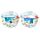 Aimant Souvenir 3D Bord de Mer - Cadre Coquillages Bleus