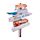 Aimant Souvenir 3D Bord de Mer - Panneau Slogans