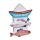 Aimant Souvenir 3D Bord de Mer - Panneau Poisson