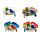 Aimant Souvenir 3D - Bord de Mer Crabes avec dauphins et coquillages
