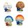 Aimant Souvenir 3D - Bord de Mer Coquillages et Etoile de Mer
