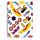 Bloc-notes A5 en papier recyclé - The Beatles Yellow Submarine Fond Blanc